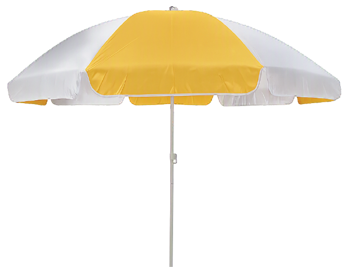 Yellow white parasol